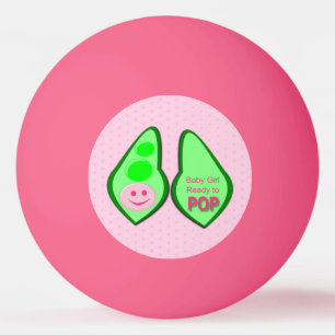 Ready to Pop Baby Girl Pink Pea Ping Pong Ball
