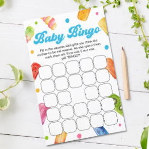 Ready to Pop Baby Shower Bingo Game