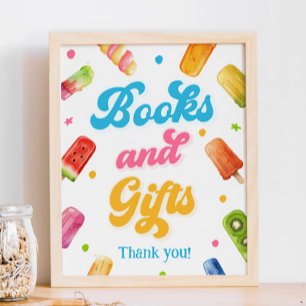 Ready to Pop Baby Shower Books and Gifts Poster
