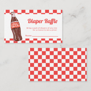 Ready to Pop Baby Shower Diaper Raffle Enclosure Card