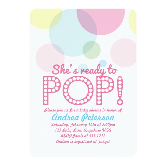 Ready To Pop Baby Shower Invitations 9