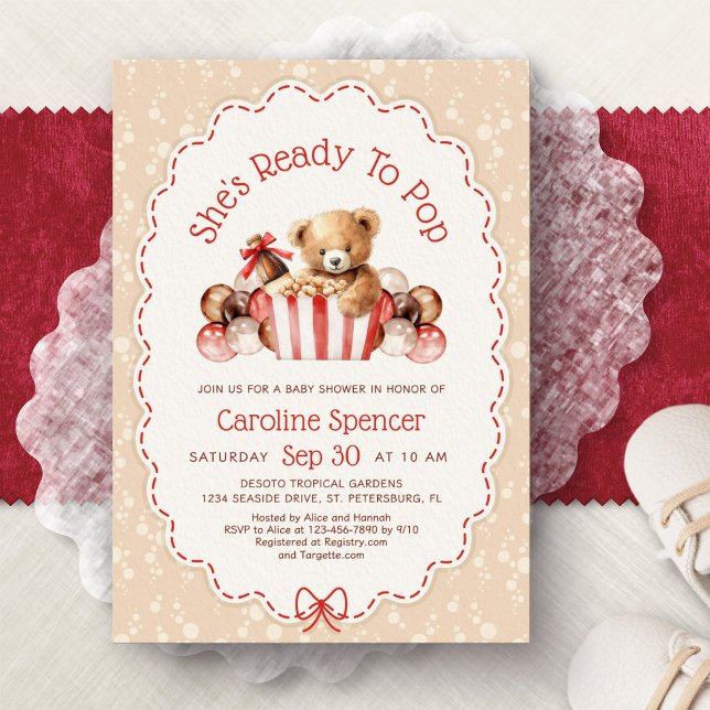 Ready to Pop Baby Shower Invitation (Creator Uploaded)