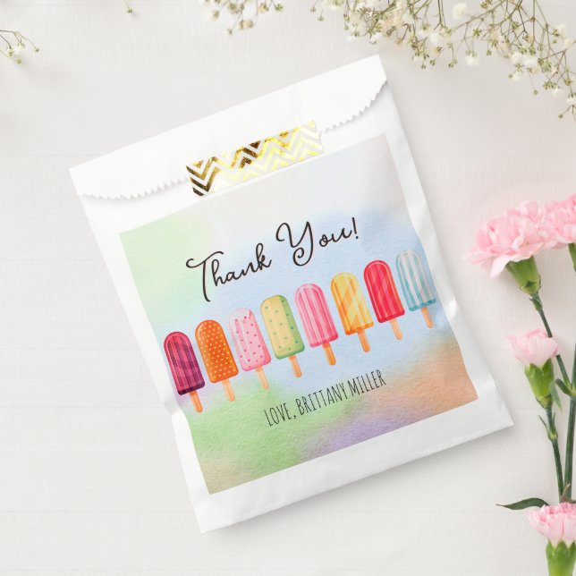 Ready To Pop Cute Popsicles Baby Shower Favour Bags (Sealed)