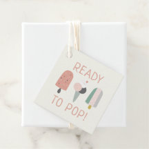 Ready to Pop Ice Cream Baby Shower Favour Tag