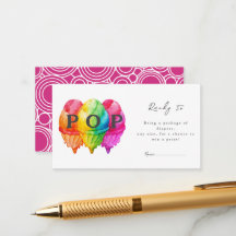 Ready to Pop Ice Cream Gradient Pink Baby Shower