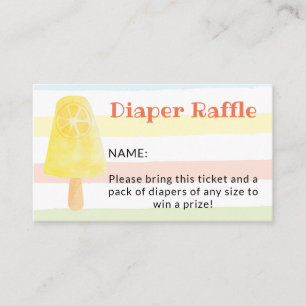 Ready to Pop Popsicle Summer Diaper Raffle Card