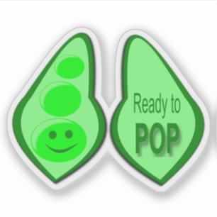 Ready to Pop Pregnant Green Pea