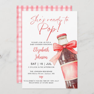 Ready To Pop Soda Bottle Baby Shower All In One Invitation