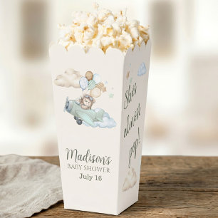 Ready to Pop Teddy Bear Baby Shower Popcorn Favour Box
