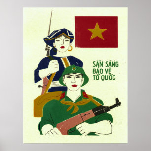 Ready To Protect The Country! Vietnam War Military Poster
