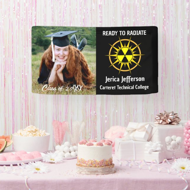 Ready to Radiate Graduation Banner (Party)