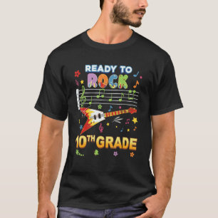 Ready To Rock 10th Grade Guitar Music Back To Scho T-Shirt