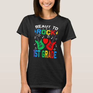 Ready To Rock 1st Grade Back To School Guitar T-Shirt