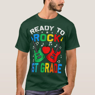 Ready To Rock 1st Grade Back To School Guitar T-Shirt