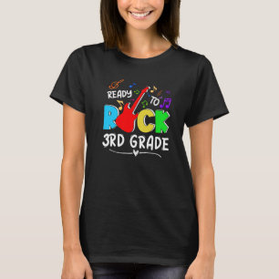 Ready to Rock 3rd Grade Happy 100 Days of School B T-Shirt
