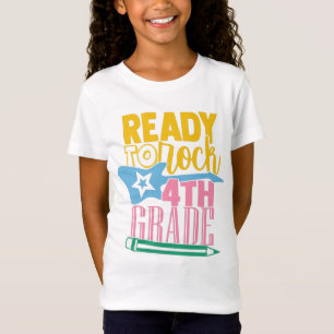 Ready to Rock 4th Grade - Back to School T-Shirt