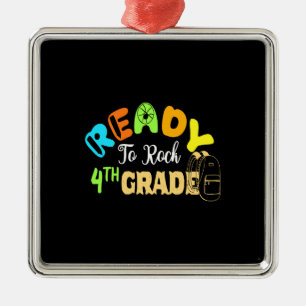Ready To Rock 4th Grade Metal Tree Decoration