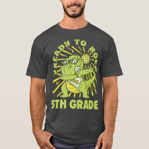Ready To Rock 5th Grade 5 2022 Cute T-Rex Dinosaur T-Shirt