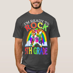 Ready To Rock 5th Grade Unicorn Back To School Kid T-Shirt