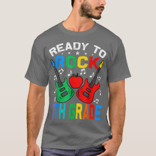 Ready To Rock 7th Grade Back To School Guitar T-Shirt