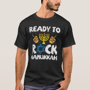 Ready To Rock Hanukkah Toddler Boys Pajamas Chanuk T-Shirt