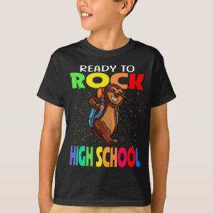 Ready To Rock High School Sloth Back To School T-Shirt