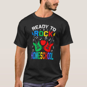 Ready To Rock Homeschool Back To School Guitar T-Shirt