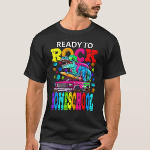 Ready To Rock Homeschool Monster Truck Dinosaur Bo T-Shirt