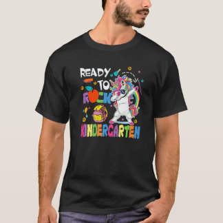 Ready To Rock Kindergarten Cute Unicorn Dabbing Te T-Shirt