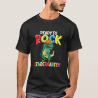 Ready To Rock Kindergarten Dinosaur Back To School
