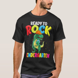 Ready To Rock Kindergarten Dinosaur Unicorn Kids B T-Shirt