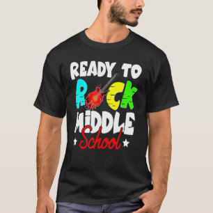 Ready To Rock Middle School Funny Back To School G T-Shirt