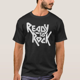 Ready To Rock Music Lover Cool Guitar Bass Drum Pl T-Shirt