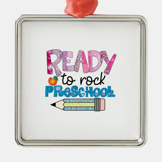 Ready To Rock Preschool Metal Tree Decoration (Front)