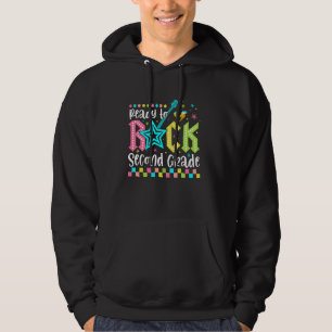 Ready To Rock Second Grade Back To School 2nd Grad Hoodie