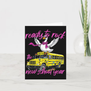 Ready to rock the-new-school year back to school card
