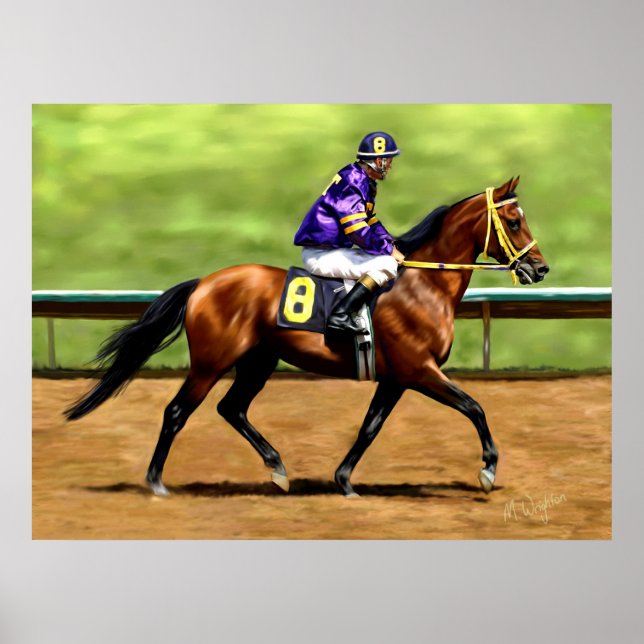 Ready to Run - Horse Painting Poster (Front)