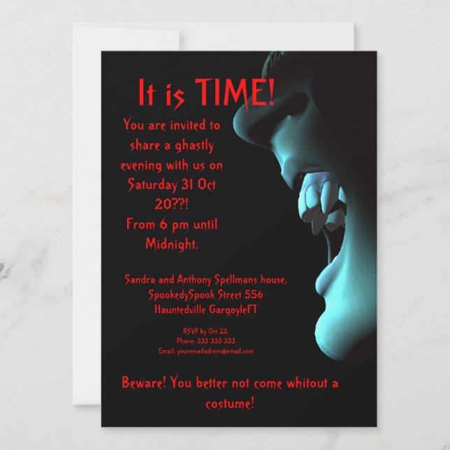 Ready to Strike Invitation (Front)