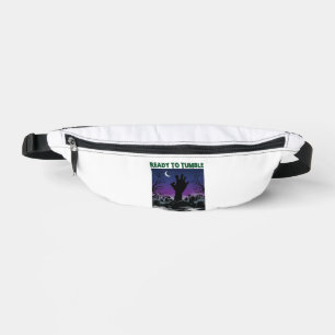 Ready Tumble Zombie Hand Halloween Graveyard Moon_ Bum Bags