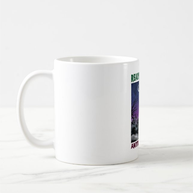Ready Tumble Zombie Hand Halloween Graveyard Moon_ Coffee Mug (Left)