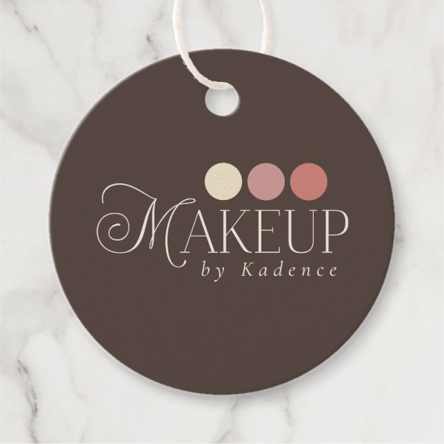 Readymade Logo Makeup Artist Favour Tags (Front)