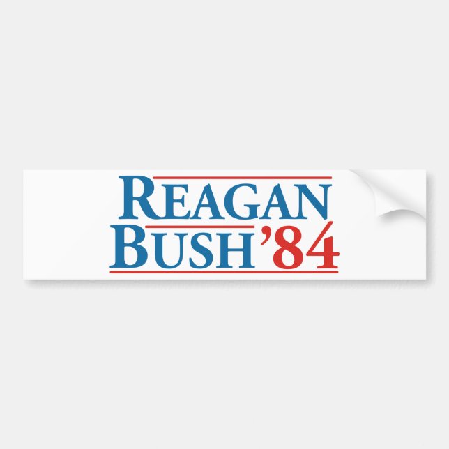 Reagan Bush '84 Bumper Sticker (Front)