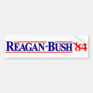 Reagan Bush 84 Bumper Sticker