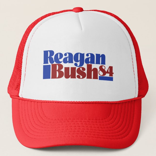 Reagan Bush 84` Trucker Hat (Front)