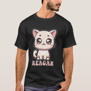 Reagan Cute Kitty Cat Design for Girls Name Reagan T-Shirt