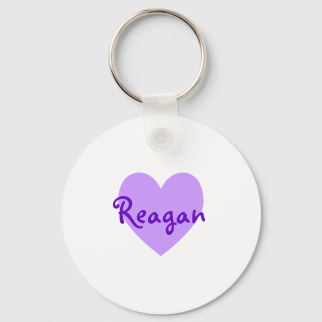 Reagan in Purple Key Ring (Front)