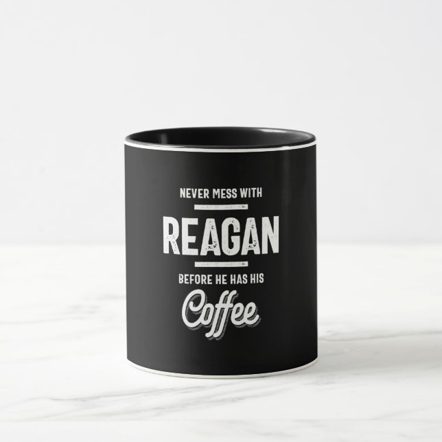 Reagan Name Funny Mug (Center)