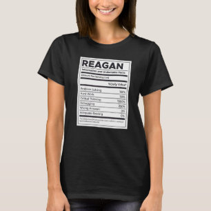 Reagan Nutrition Information Problem Solving Hard  T-Shirt