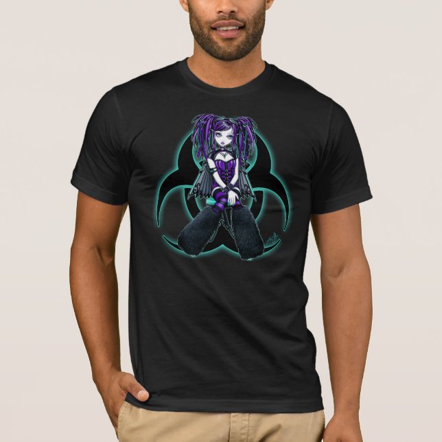 "Reagan" Purple Cyber Goth Radioactive Fairy Top (Front)