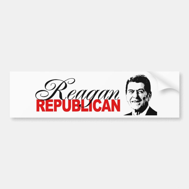 REAGAN REPUBLICAN BUMPER STICKER (Front)